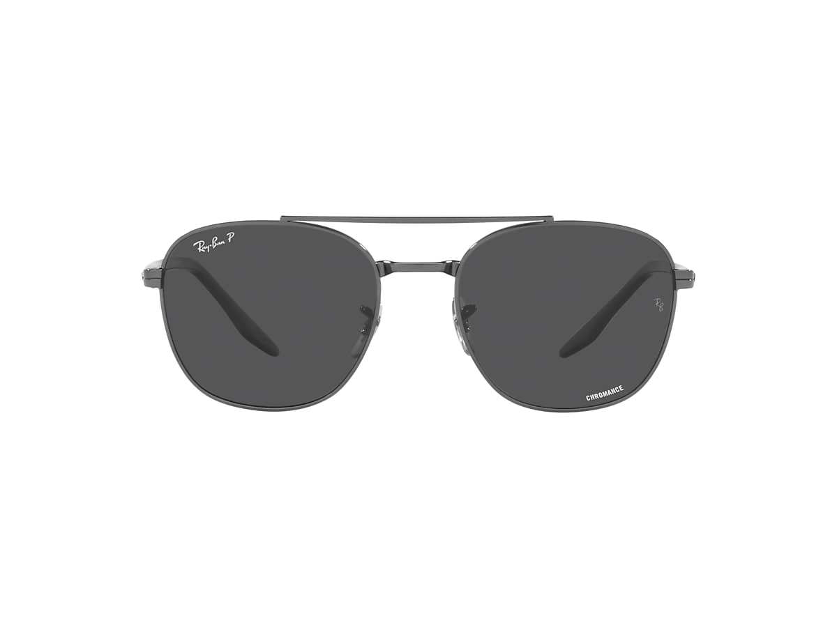 RAY-BAN RB3688 Gunmetal - Unisex Sunglasses, Dark Grey Lens