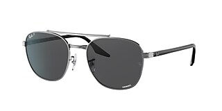 Ray-Ban RB3688 55 Dark Grey & Gunmetal Polarized Sunglasses