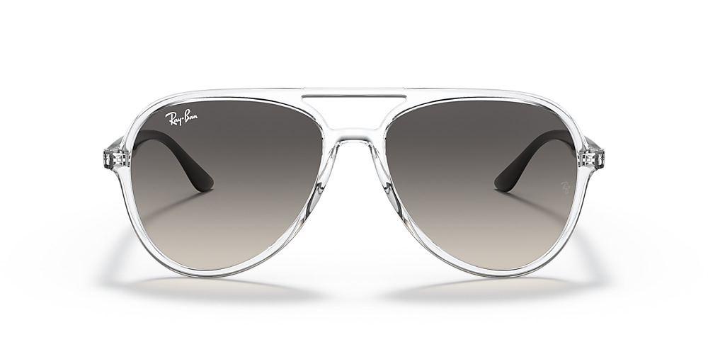 Ray-Ban RB4376 57 Grey Gradient & Transparent Sunglasses | Sunglass Hut USA