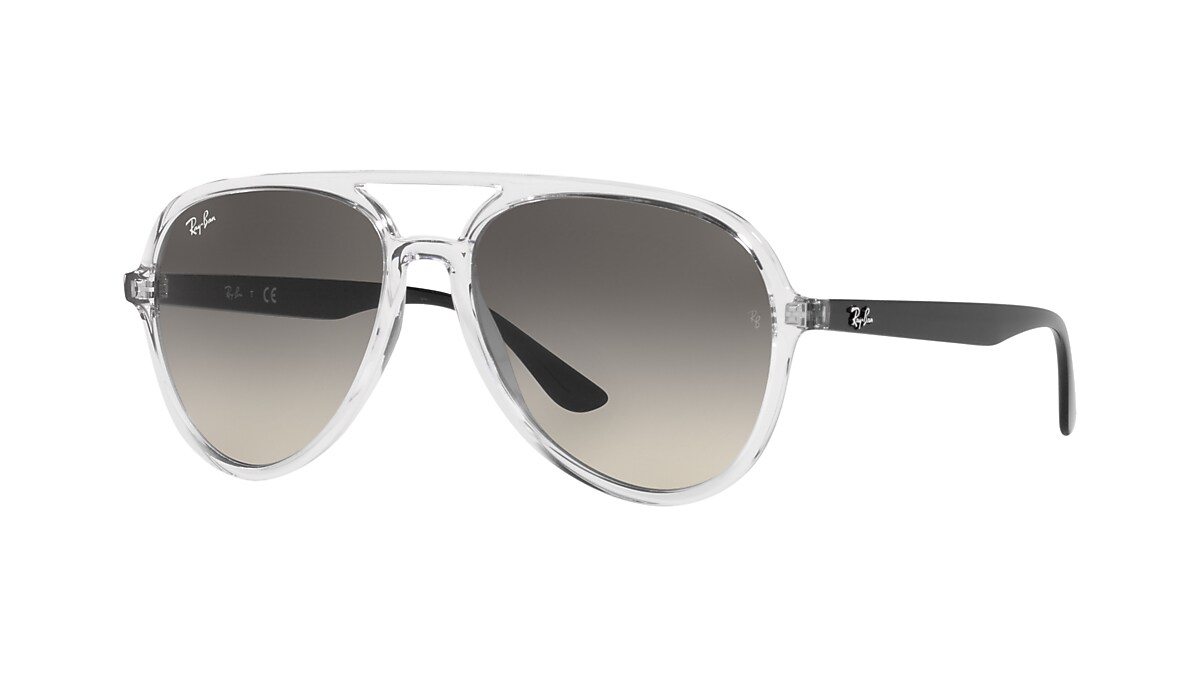 RAY-BAN RB4376 Transparent - Unisex Sunglasses, Grey Gradient Lens