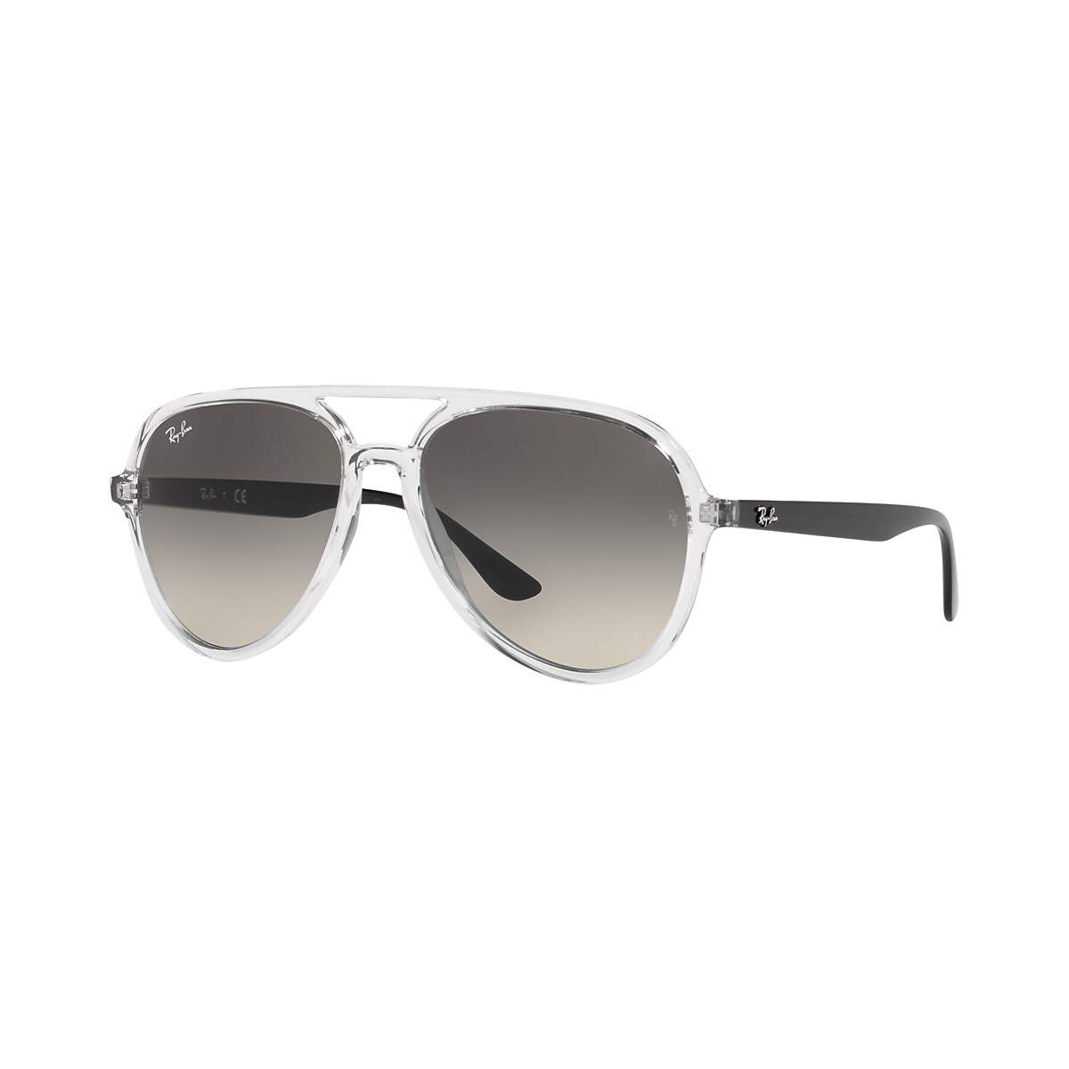 Ray-Ban RB4376 57 Grey Gradient & Transparent Sunglasses