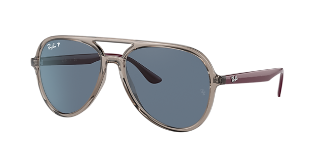 Ray-Ban RB4376 57 Grey Gradient & Transparent Sunglasses