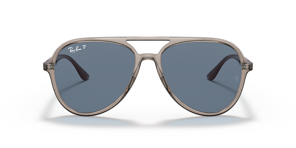 Ray-Ban RB4376 57 Dark Blue Polar & Transparent Grey Polarized