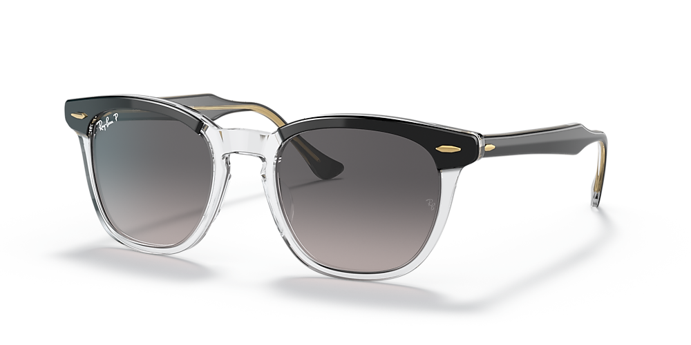 Ray-Ban RB2298 Hawkeye 52 Grey Gradient Polar & Black On Transparent  Polarized Sunglasses | Sunglass Hut USA