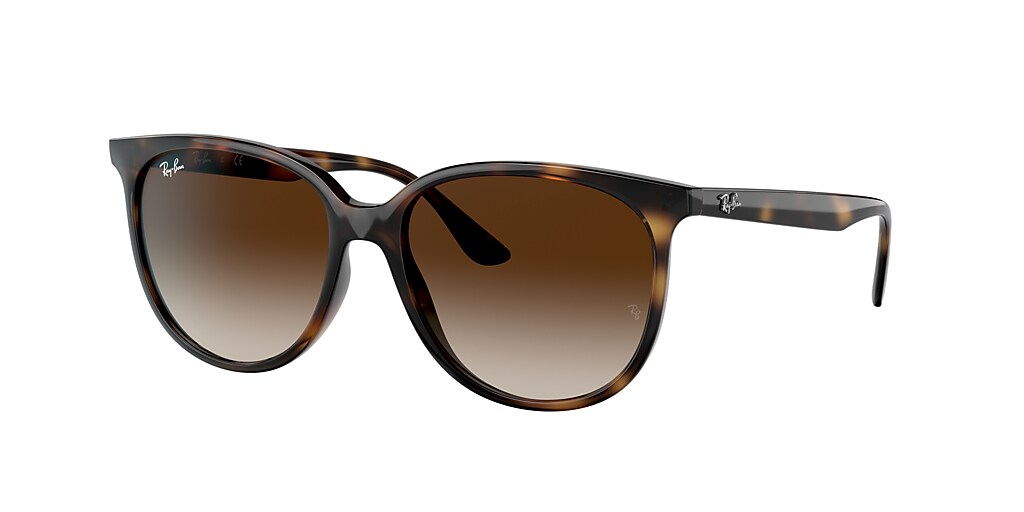 Ray-Ban RB4378 54 Gradient Brown & Havana Sunglasses | Sunglass Hut ...