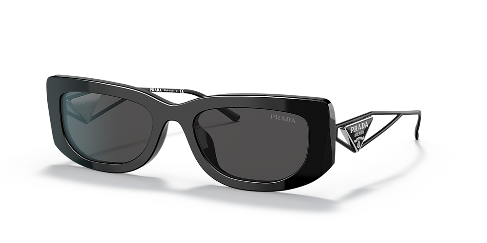 Prada PR 14YS 53 Dark Grey & Black Sunglasses