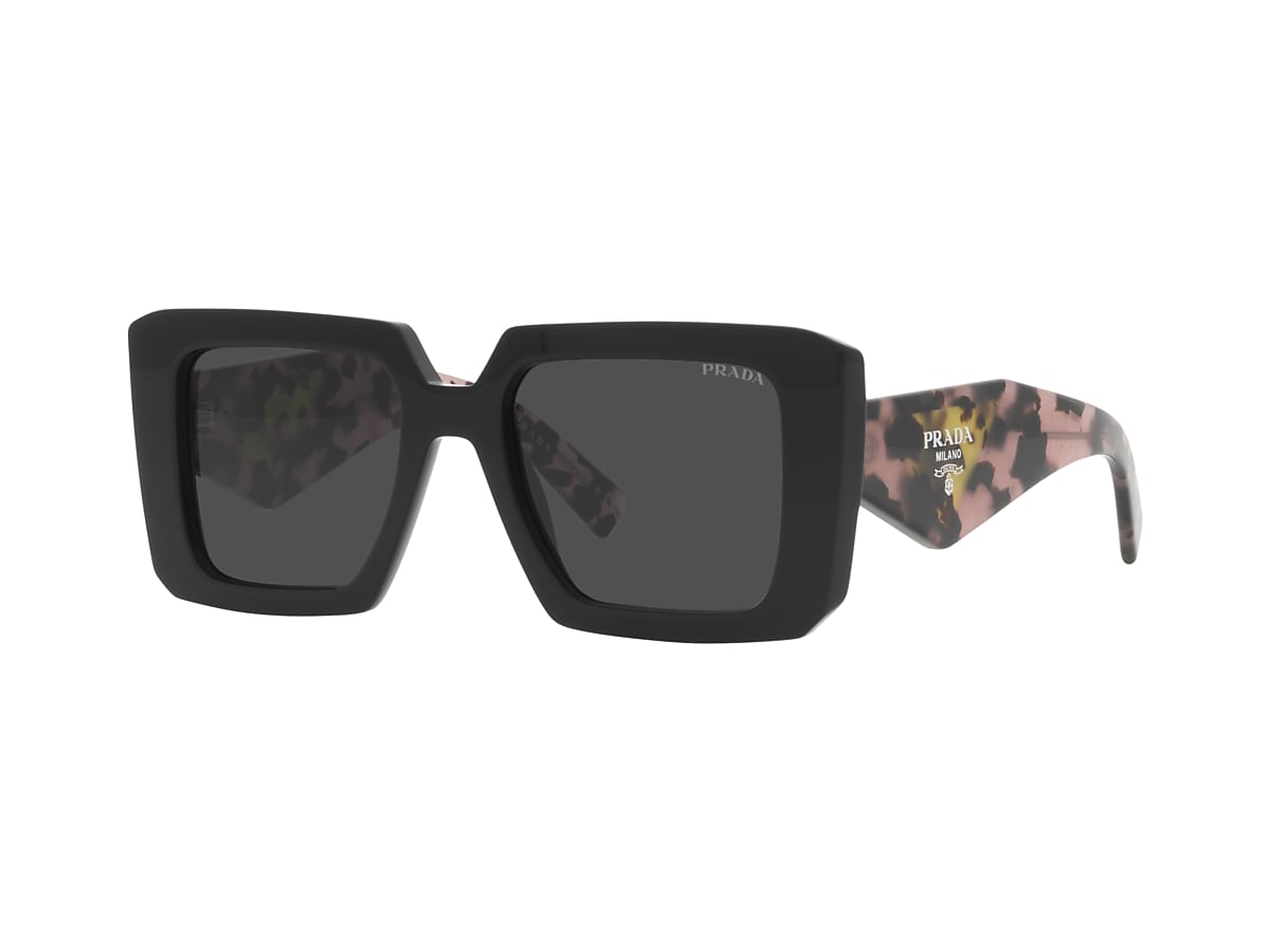 as Ik heb een Engelse les Voeding Prada PR 23YS 51 Dark Grey & Black Sunglasses | Sunglass Hut USA