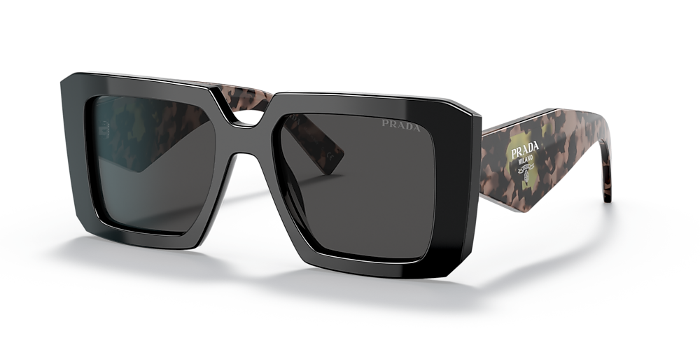 Prada PR 23YS 51 Dark Grey & Black Sunglasses | Sunglass Hut USA