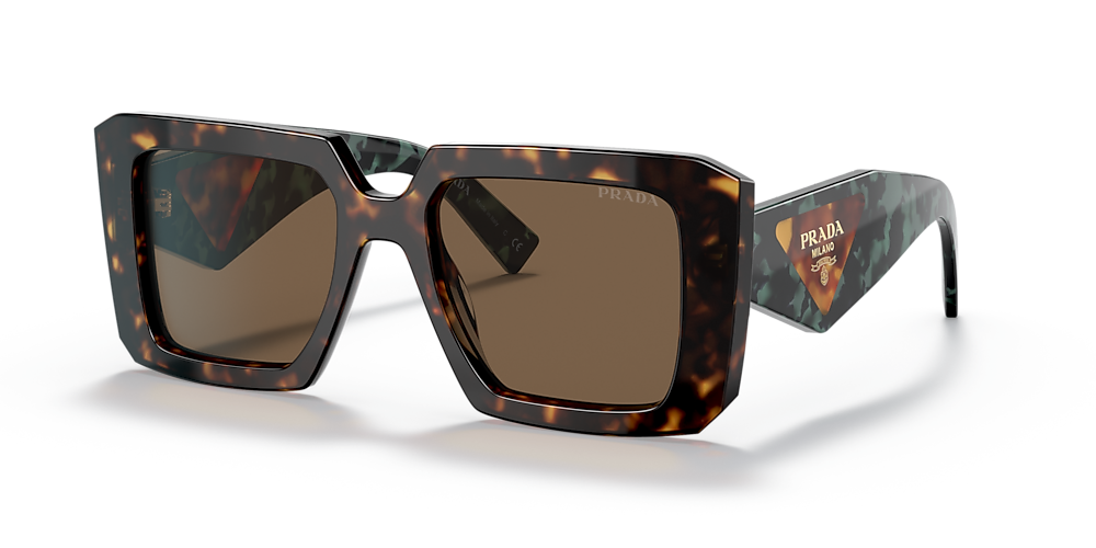 Prada PR 23YS 51 Dark Brown & Tortoise Sunglasses | Sunglass Hut USA