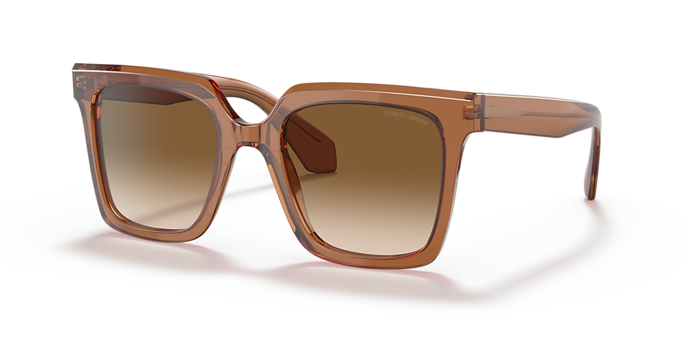 Giorgio Armani AR8156 52 Clear Gradient Brown & Transparent Brown Sunglasses