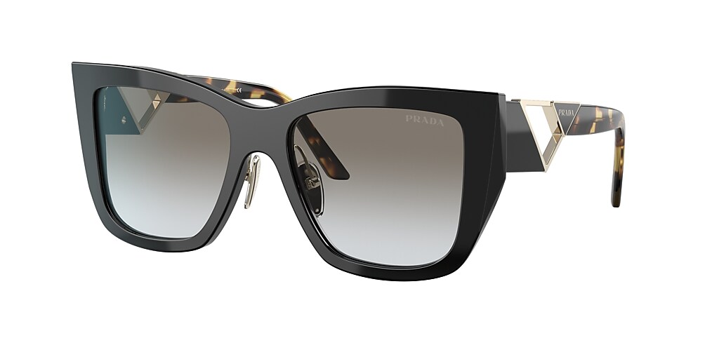 Prada PR 21YS 54 Grey Gradient & Black Sunglasses | Sunglass Hut USA