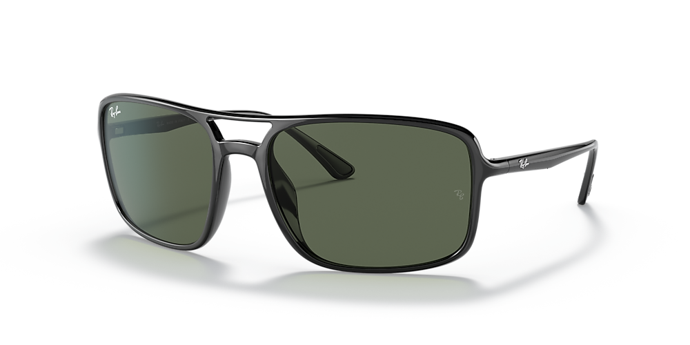 Ray-Ban RB4375 60 Dark Green & Black Sunglasses | Sunglass Hut Canada