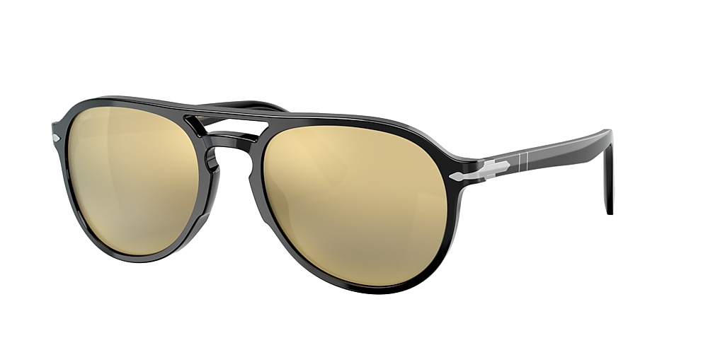 Persol PO3235S LCDP The Finale 55 24K Gold Plated & Black Sunglasses ...