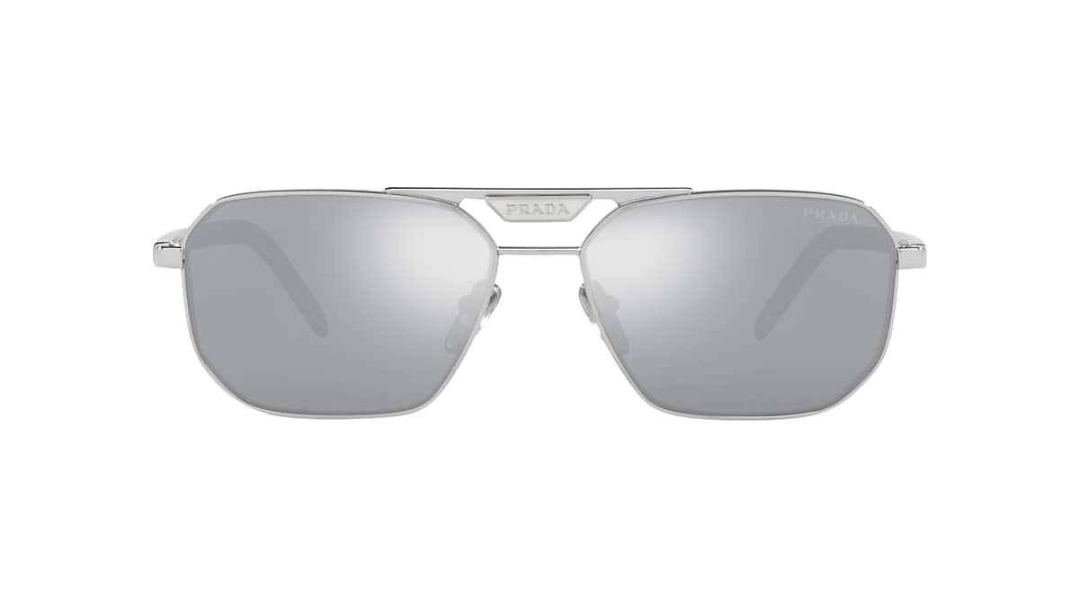 Blue Mirrored Sunglasses With a Silver Round Frame. UV400 Protection.  SMSP005 -  Canada