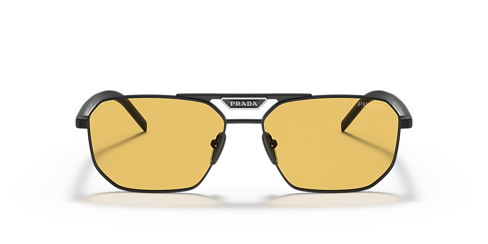 Prada PR 58YS 57 Yellow & Matte Black Sunglasses | Sunglass Hut USA