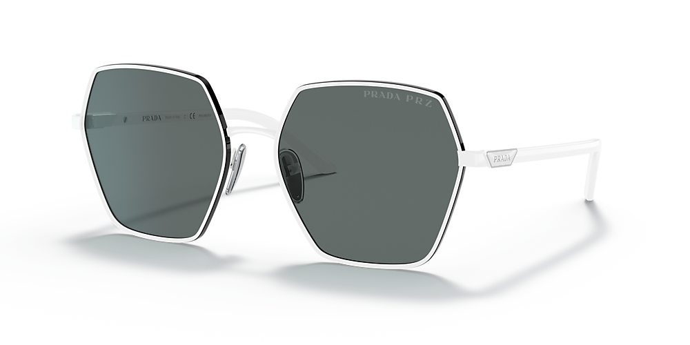 Prada PR 56YS 58 Polar Dark Grey & White Polarized Sunglasses | Sunglass Hut  USA