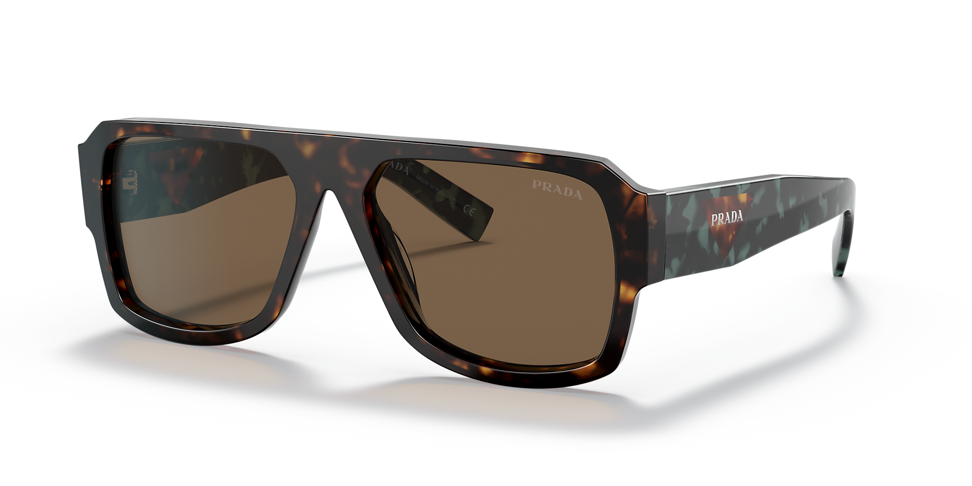 Prada PR 22YS 56 Dark Brown & Havana Sunglasses | Sunglass Hut USA