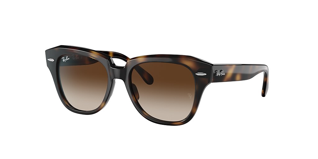 Ray-Ban RB9186S State Street Kids 43 Dark Brown Gradient & Havana ...