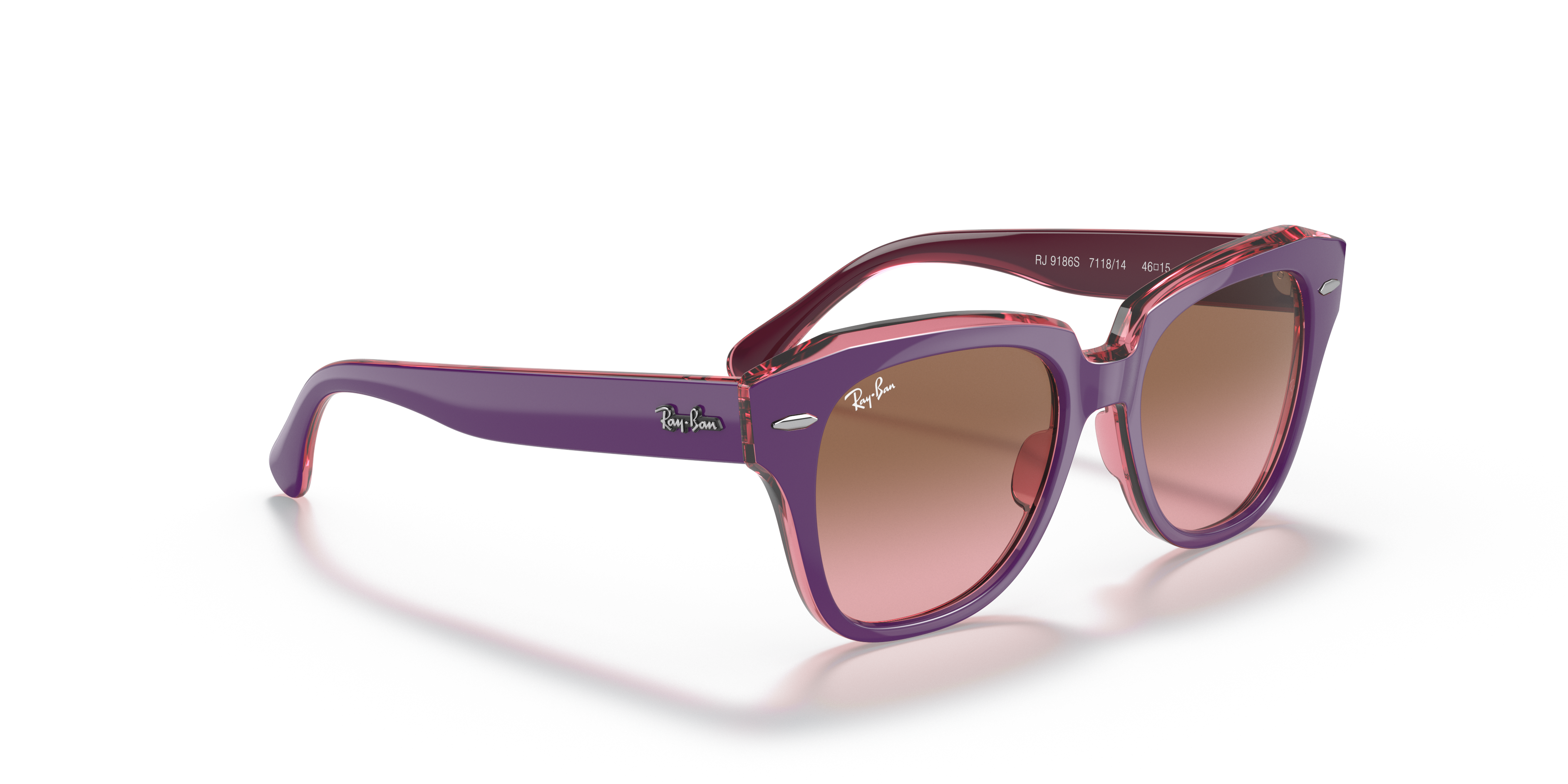 ray ban rosa transparente