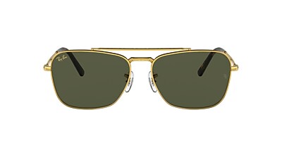 Ray-Ban RB3636 New Caravan 58 Green & Gold Sunglasses | Sunglass