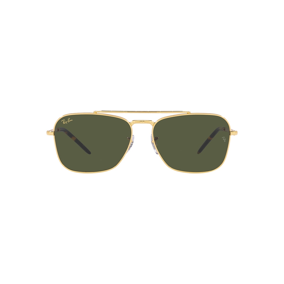 Ray-Ban RB3636 New Caravan 55 Green & Gold Sunglasses