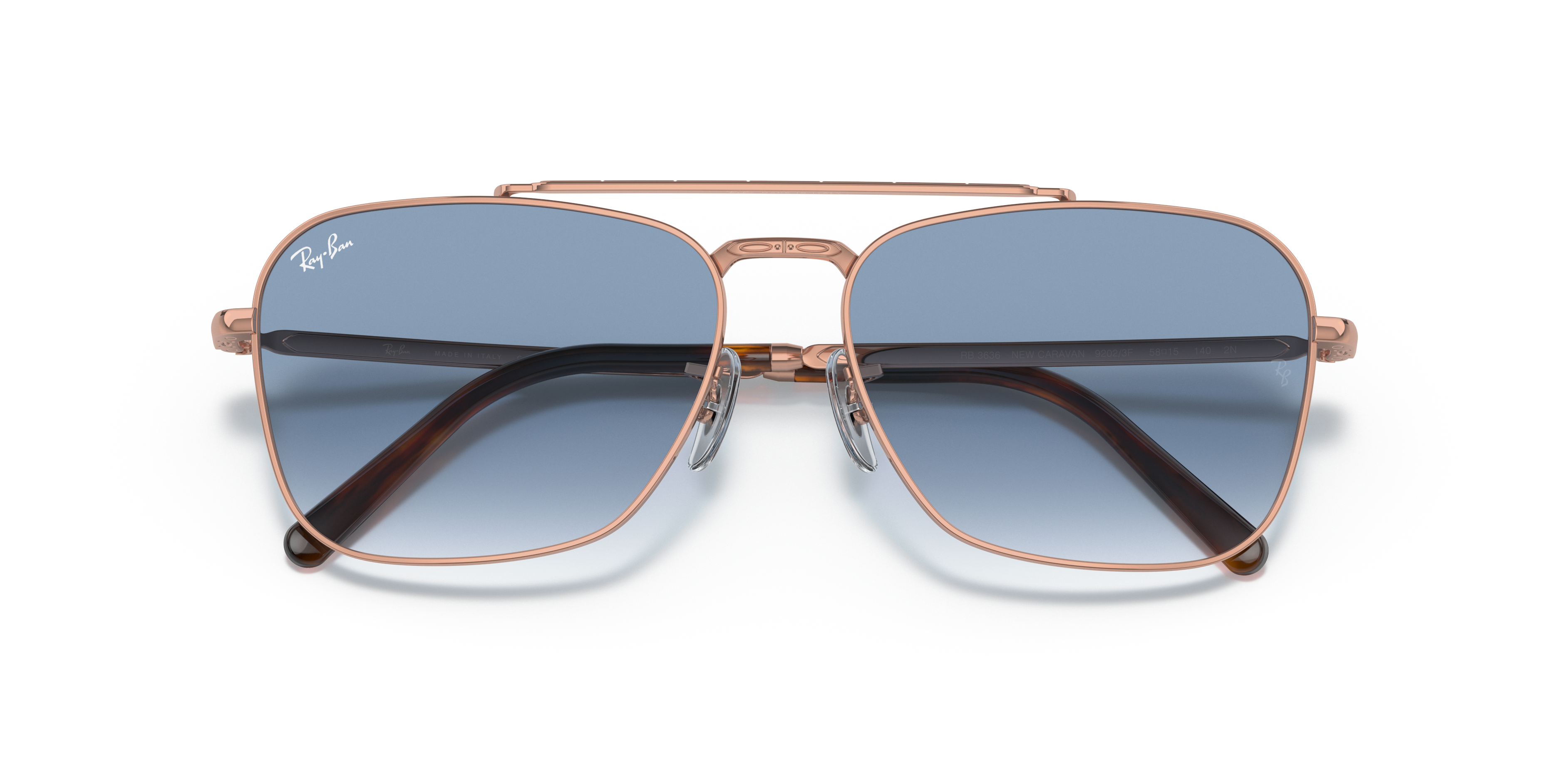 ray ban caravan blue gradient