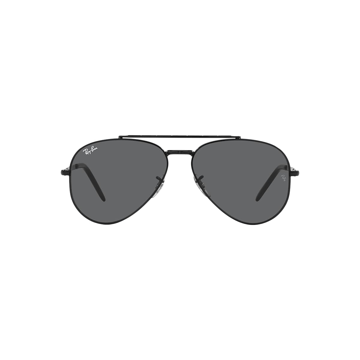 Ministerie atoom Grootte Ray-Ban RB3625 New Aviator 58 Dark Grey & Black Sunglasses | Sunglass Hut  USA