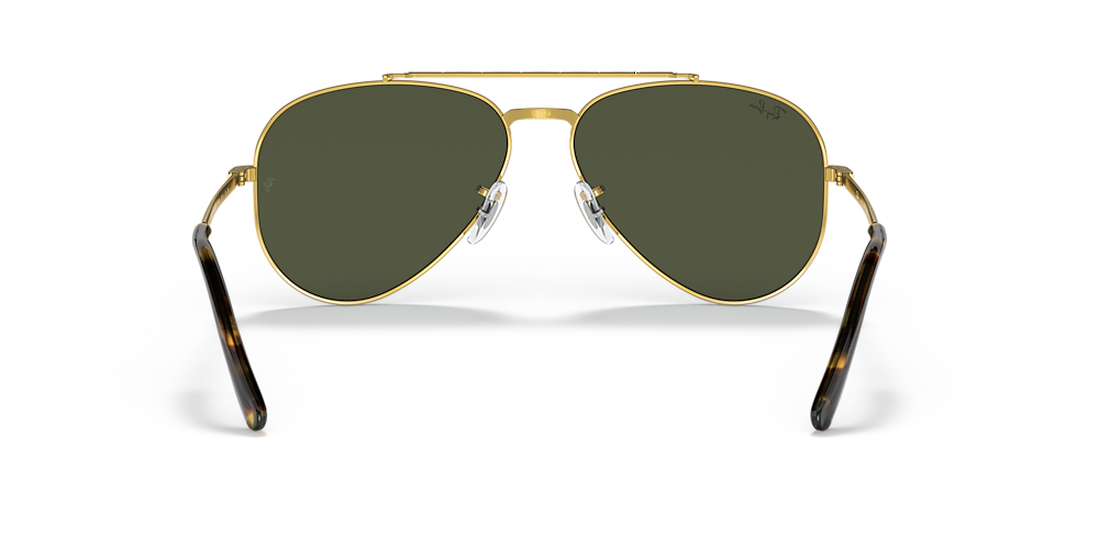 Ray-Ban RB3625 NEW AVIATOR 58 Green & Legend Gold Sunglasses 