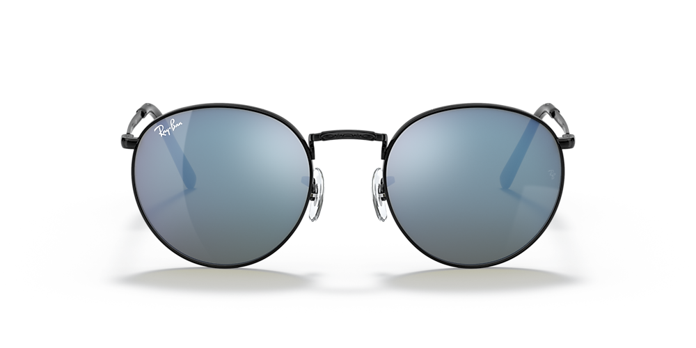 Ray-Ban RB3637 New Round 47 Green Mirror Blue & Black Sunglasses | Sunglass  Hut USA
