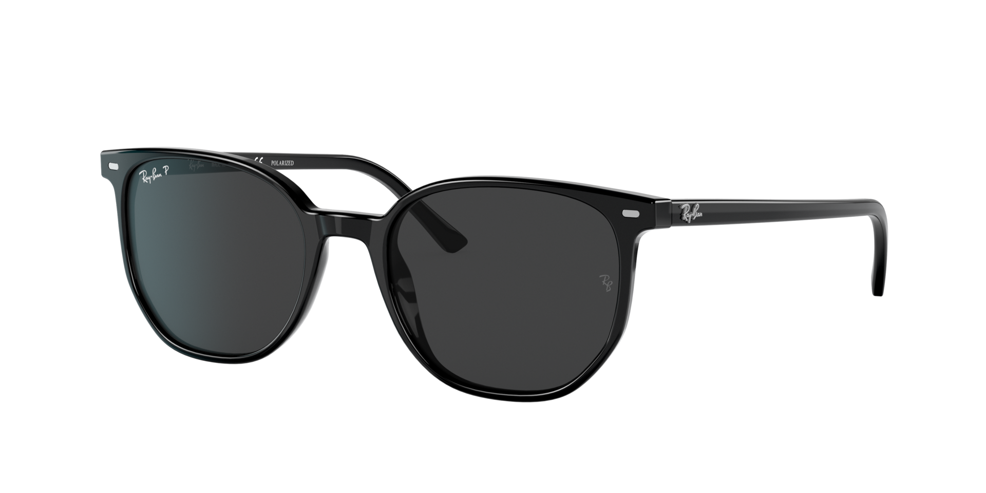 Ray-Ban Unisex Sunglass RB2197F Elliot -  Frame color: Black, Lens color: Polar Black