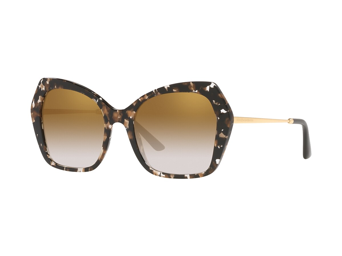 Dolce&Gabbana DG4399 56 Light Brown Mirror Gold & Cube Black/Gold 
