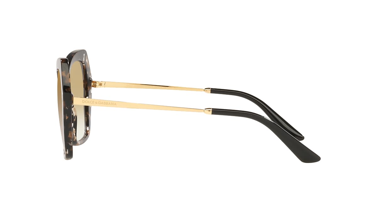 Dolce&Gabbana DG4399 56 Light Brown Mirror Gold & Cube Black/Gold 