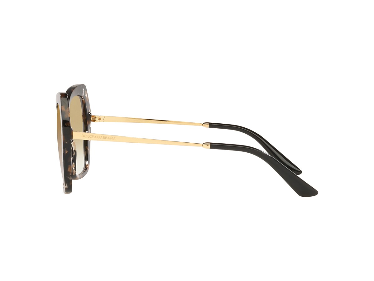 Dolce&Gabbana DG4399 56 Light Brown Mirror Gold & Cube Black/Gold 