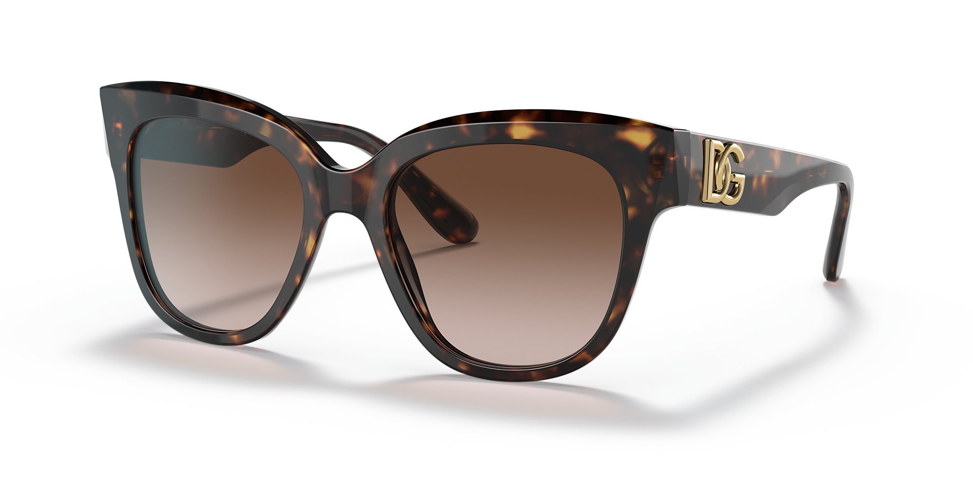 Dolce&Gabbana DG4407 53 Gradient Brown & Havana Sunglasses | Sunglass ...