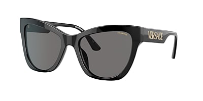 Versace VE4417U 56 Polar Dark Grey & Black Polarized Sunglasses | Sunglass  Hut USA