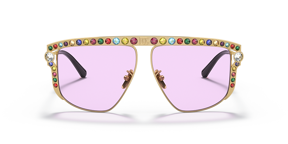 Dolce&Gabbana DG2281B 57 Light Violet & Gold Sunglasses | Sunglass Hut USA