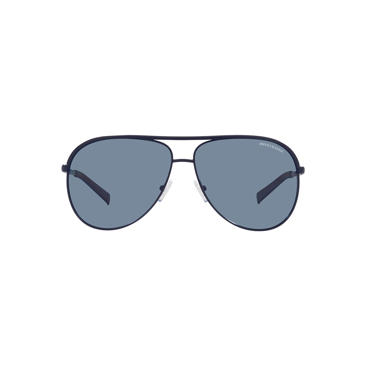 Armani Exchange AX2002 61 Dark Blue Polarized & Matte Blue Polarized  Sunglasses | Sunglass Hut USA