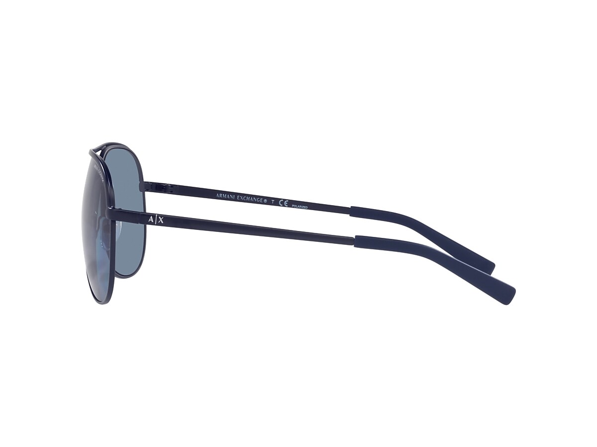 Armani Exchange AX2002 61 Dark Blue Polarized & Matte Blue Polarized  Sunglasses | Sunglass Hut USA
