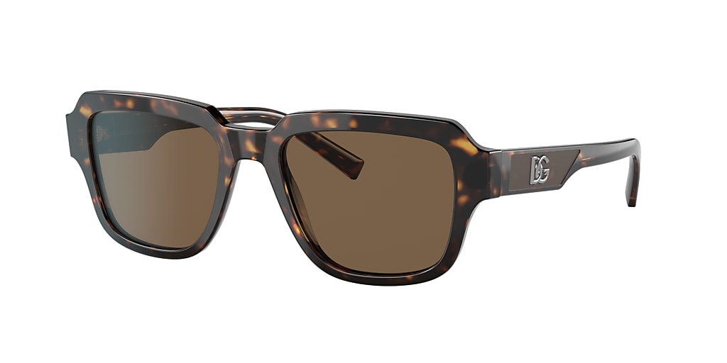 Dolce&Gabbana DG4402 52 Dark Brown & Havana Sunglasses | Sunglass Hut USA
