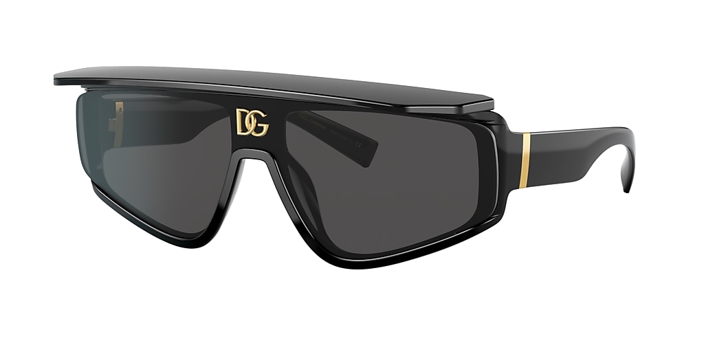 Dolce&Gabbana DG6177 01 Dark Grey & Black Sunglasses | Sunglass Hut ...