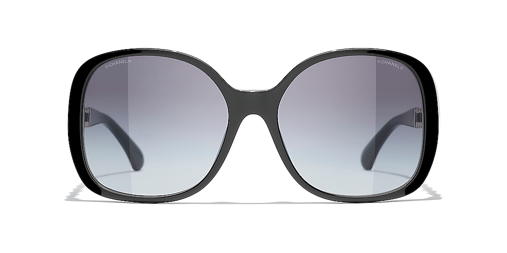 Chanel Square Sunglasses CH5470Q 57 Grey & Black Sunglasses