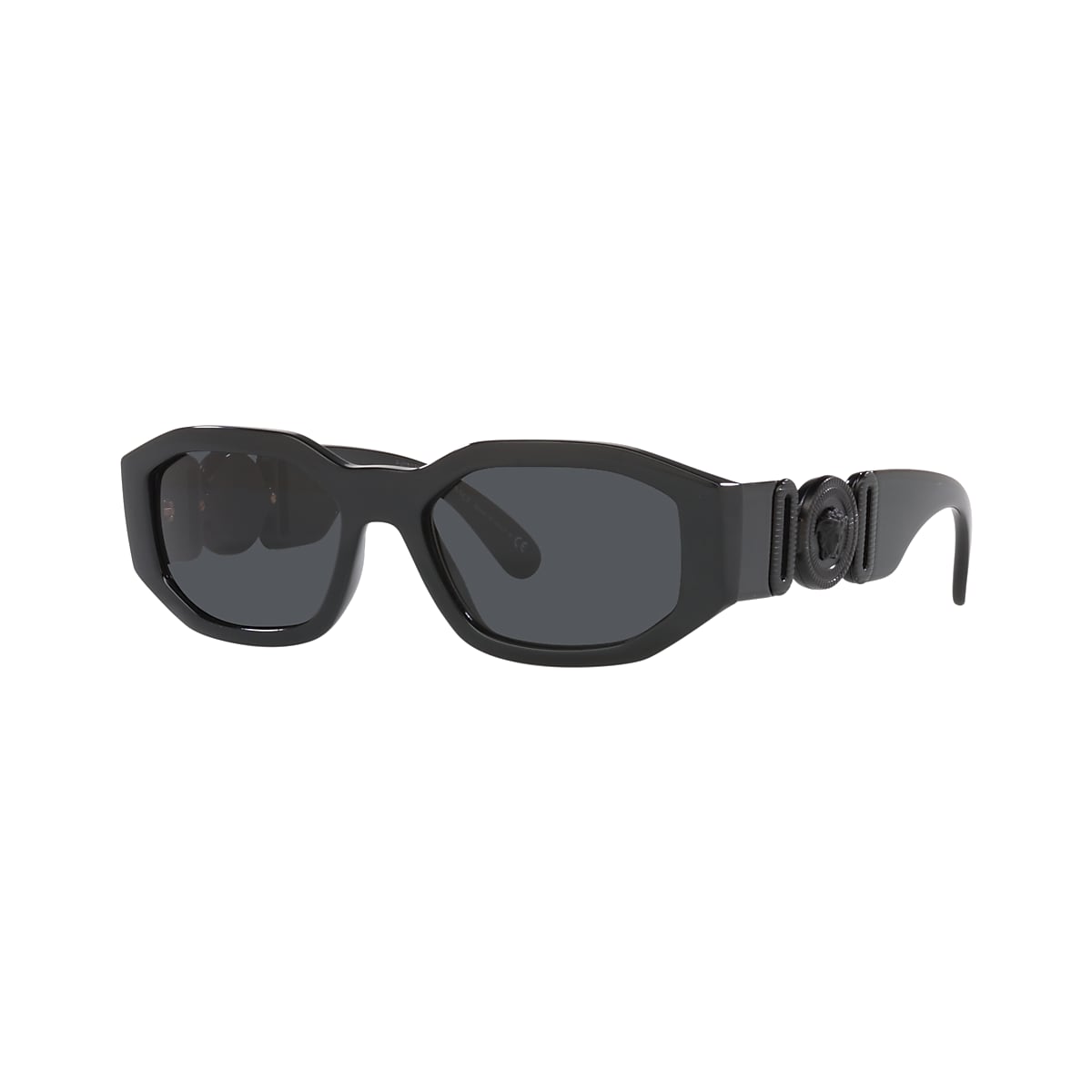 Versace VE4361 Biggie 53 Dunkelgrau & Schwarz Sunglasses 