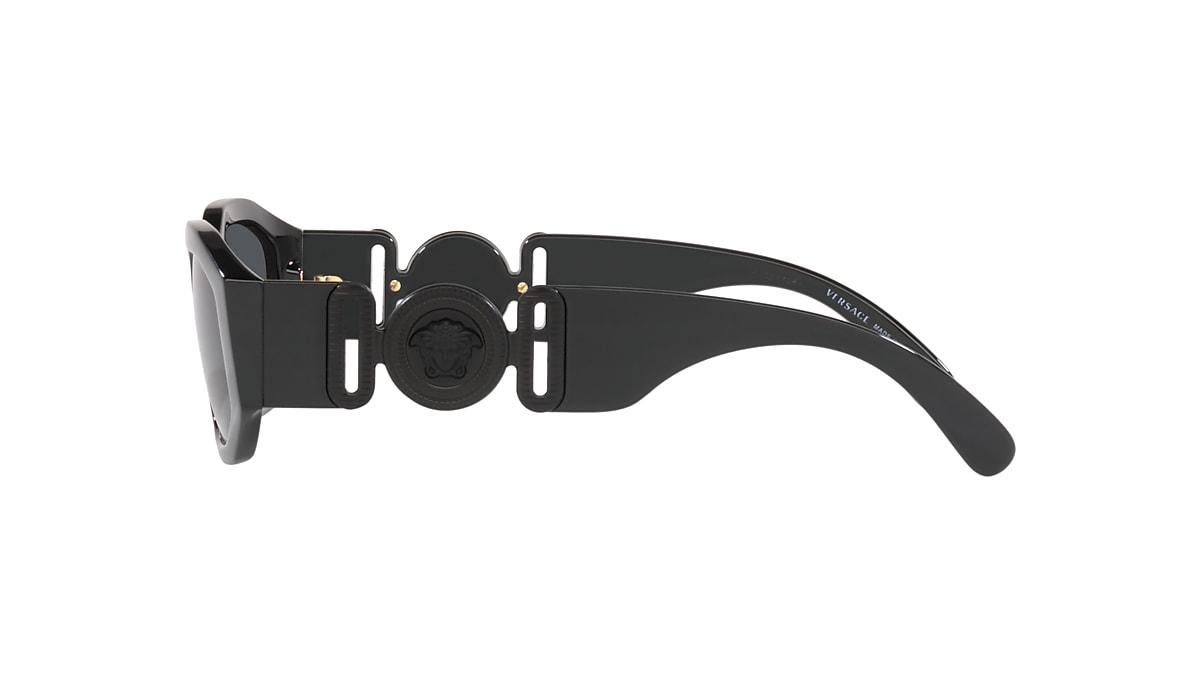 Versace VE4361 Biggie 53 Dark Grey & Black Sunglasses | Sunglass  
