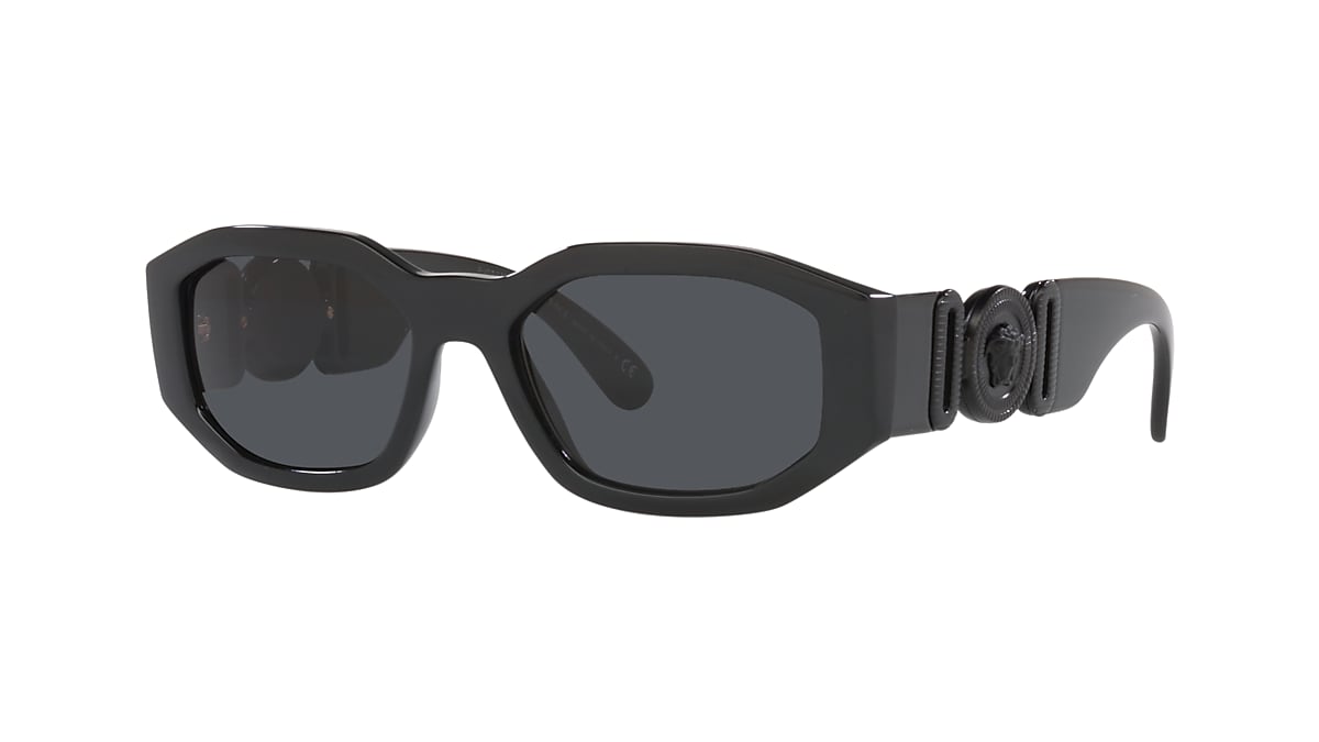 Versace VE4361 Biggie 53 Dark Grey & Black Sunglasses | Sunglass 
