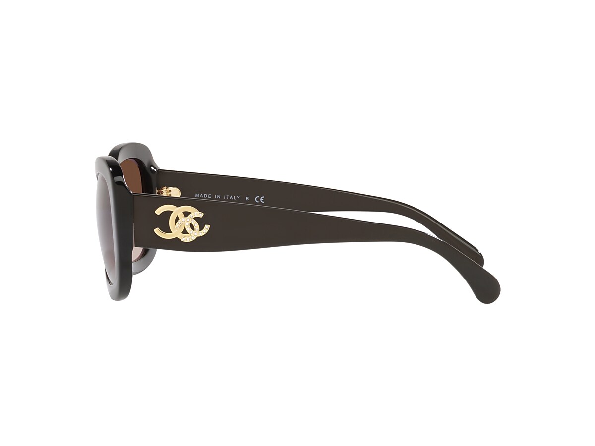 Chanel Rectangle Sunglasses CH5468B 56 Brown & Brown Sunglasses