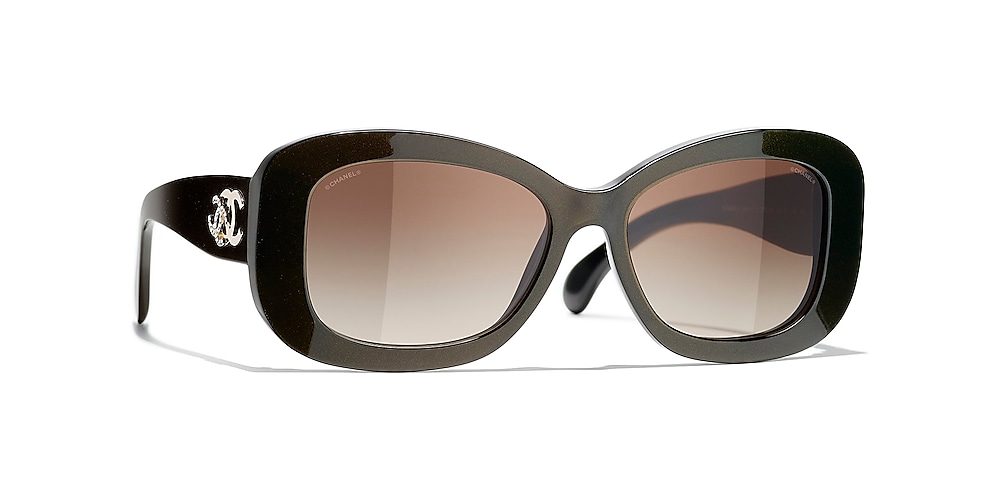 Chanel Rectangle Sunglasses 1706S5 Brown