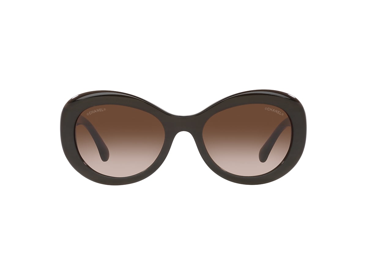 Chanel Oval Sunglasses CH5469B 54 Brown & Brown Sunglasses | Sunglass Hut  Australia