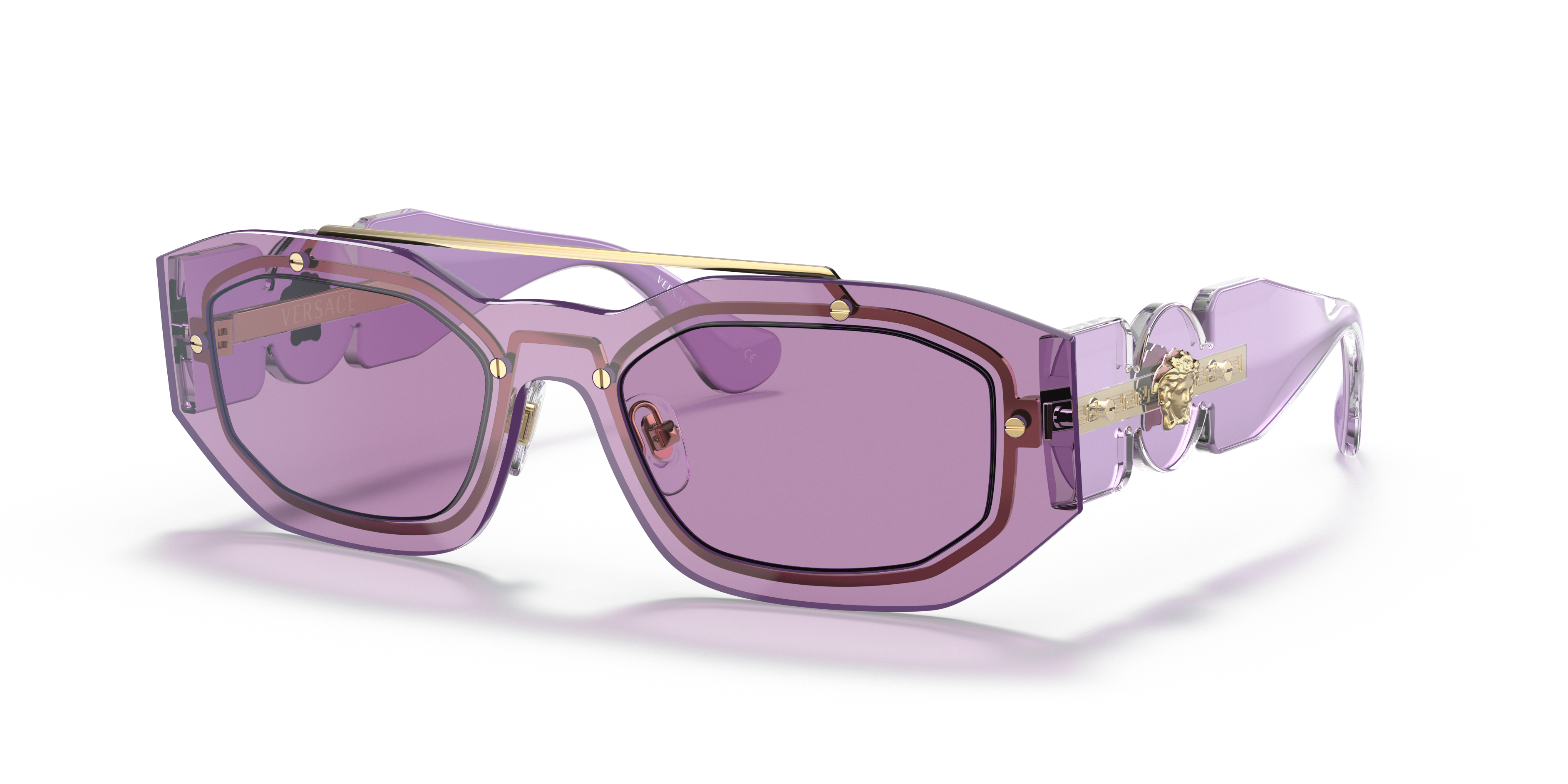 Versace VE4455U 5353/3 Sunglasses Transparent Violet | SmartBuyGlasses India
