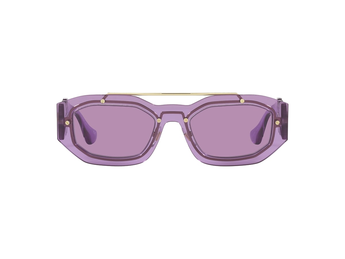 VERSACE VE2235 Biggie Violet - Unisex Luxury Sunglasses, Violet Lens