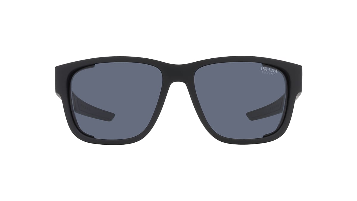 Prada Linea Rossa PS 07WS 59 Blue & Black Rubber Sunglasses | Sunglass Hut  USA